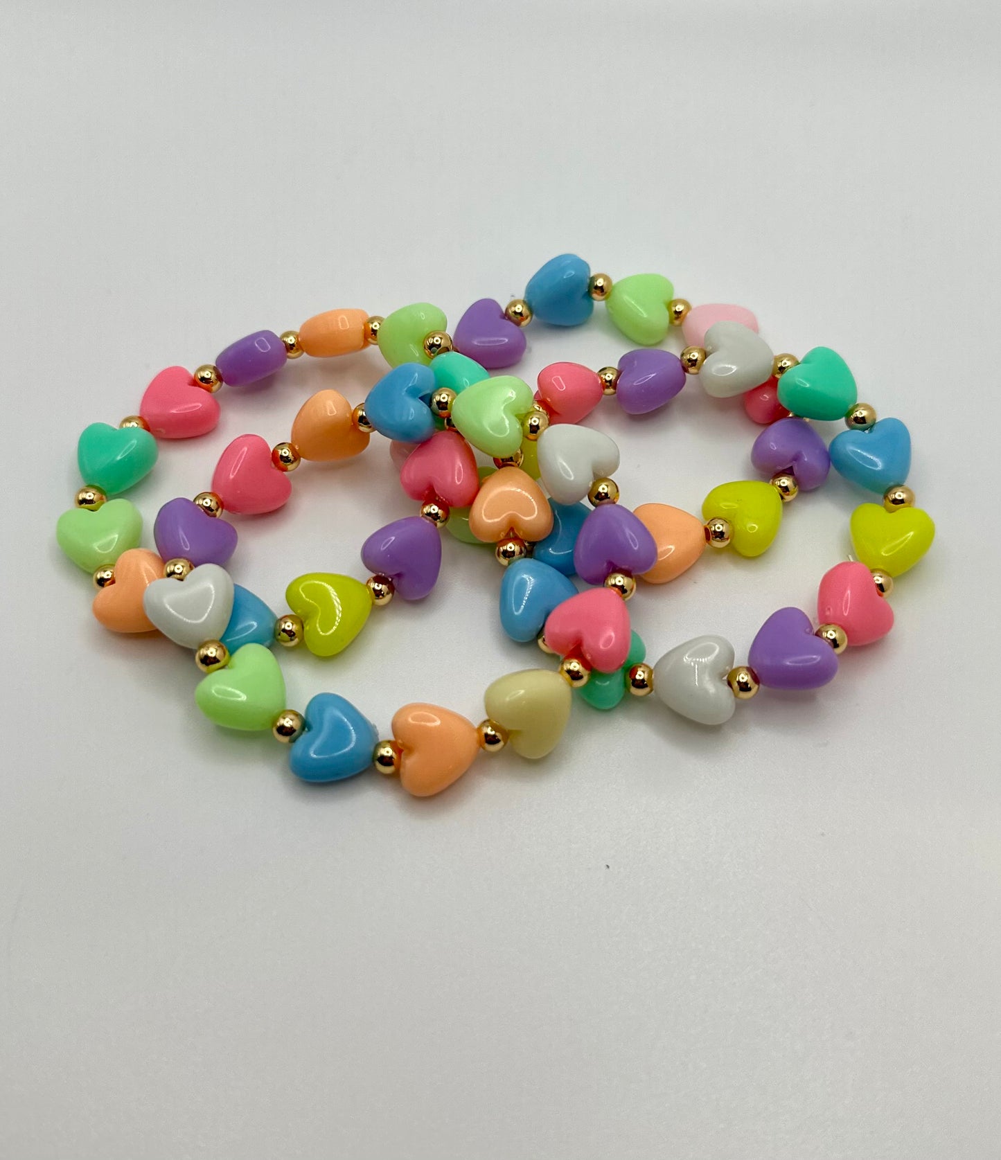Colorful heart bracelet