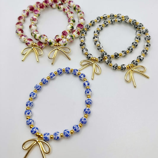 Floral Bow Bracelet